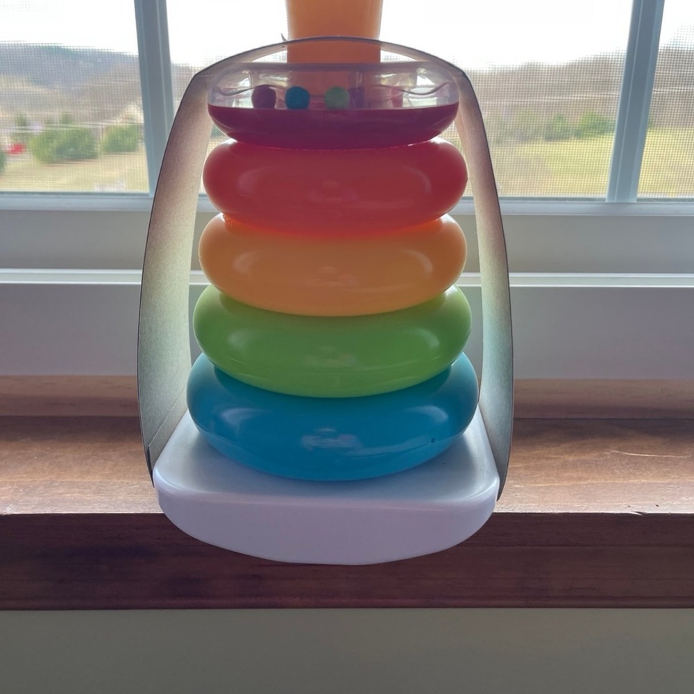Fisher-Price Rainbow Stacking Rings Toy - Picture 2 of 2